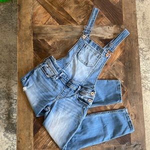 Abercrombie kids girls size 9/10 Jean Overalls